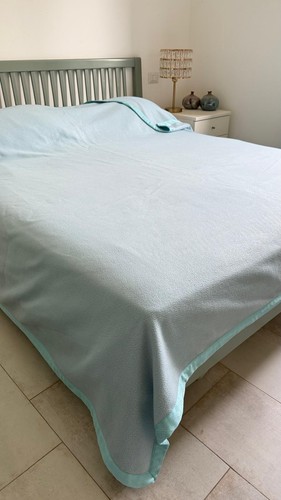 Copriletto pile azzurro - copriletto,