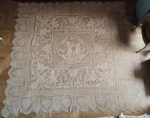 Antico copriletto matrimoniale - antico,
