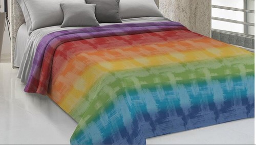 Copriletto estivo arcobaleno - estivo,